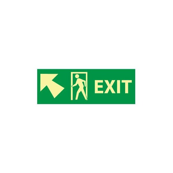 Glow Sign Rigid Plastic - 5X14w/ Door And Left Up Arrow